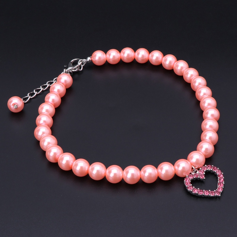 Vòng Cổ Đính Ngọc Trai Và Nơ Cỡ S / M Cho Thú Cưng
