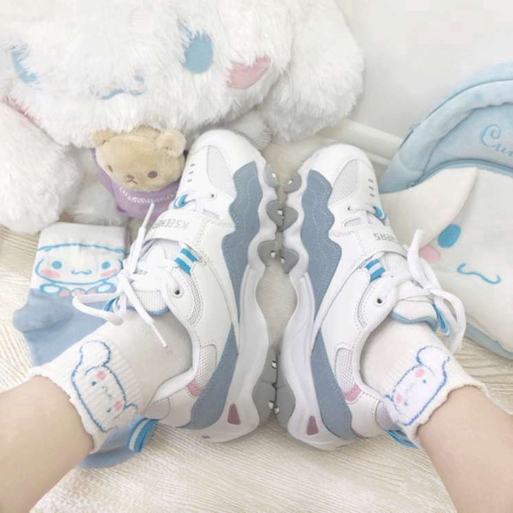 Tất Cotton Cổ Cao Hoạ Tiết Hoạt Hình Đáng Yêu