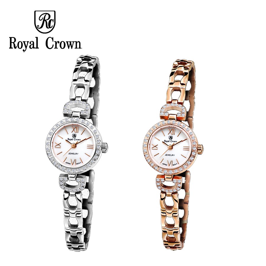Đồng hồ nữ chính hãng Royal Crown 6536 dây thép
