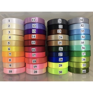 Set 5 cuộn Ruy băng lụa 4cm (22m/cuộn)