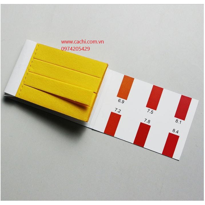 Giấy Quỳ Tím Thử Độ pH Thang Đo Từ 6.9 - 8.4