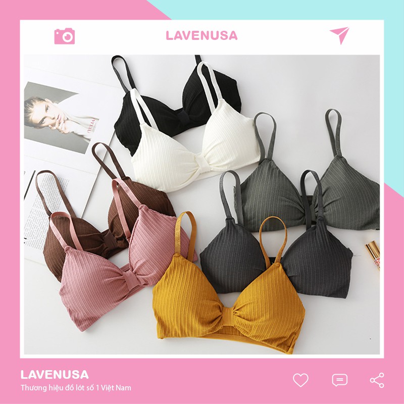 Áo bra nữ nâng ngực cao cấp 2 dây đẹp cá tính gợi cảm thoải mái LAVENUSA AL11