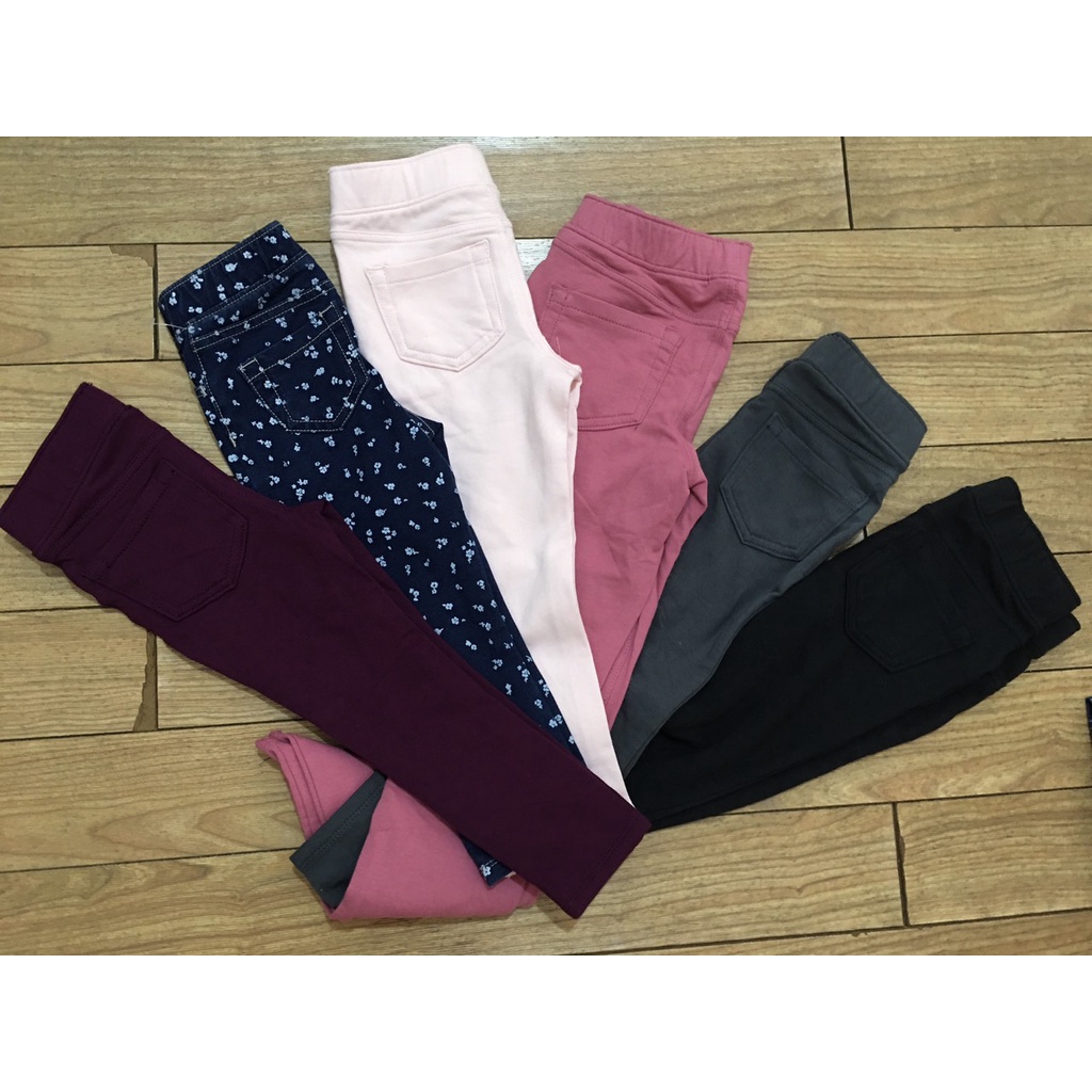 Quần dài jegging giả jean dư xịn size đại cho bé gái 7kg - 35kg