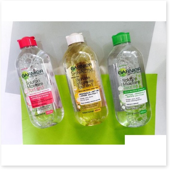 [Mã giảm giá mỹ phẩm chính hãng] [Bản Pháp] Nước Tẩy Trang Garnier Tout En 400ml