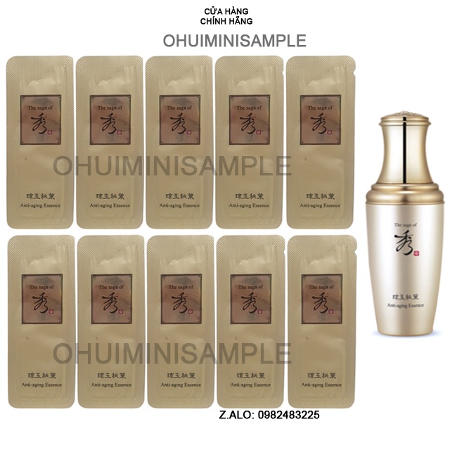 [1ml] Gói Tinh chất vàng chống lão hóa trẻ hóa da toàn diện ANTI AGING THE SAGA OF XIU 1ml