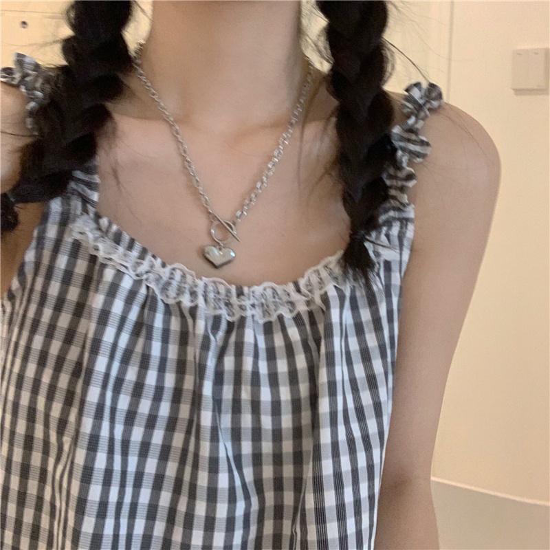Bộ ngủ kate 2 dây mặc nhà 3 màu caro siêu cute manzakia | BigBuy360 - bigbuy360.vn
