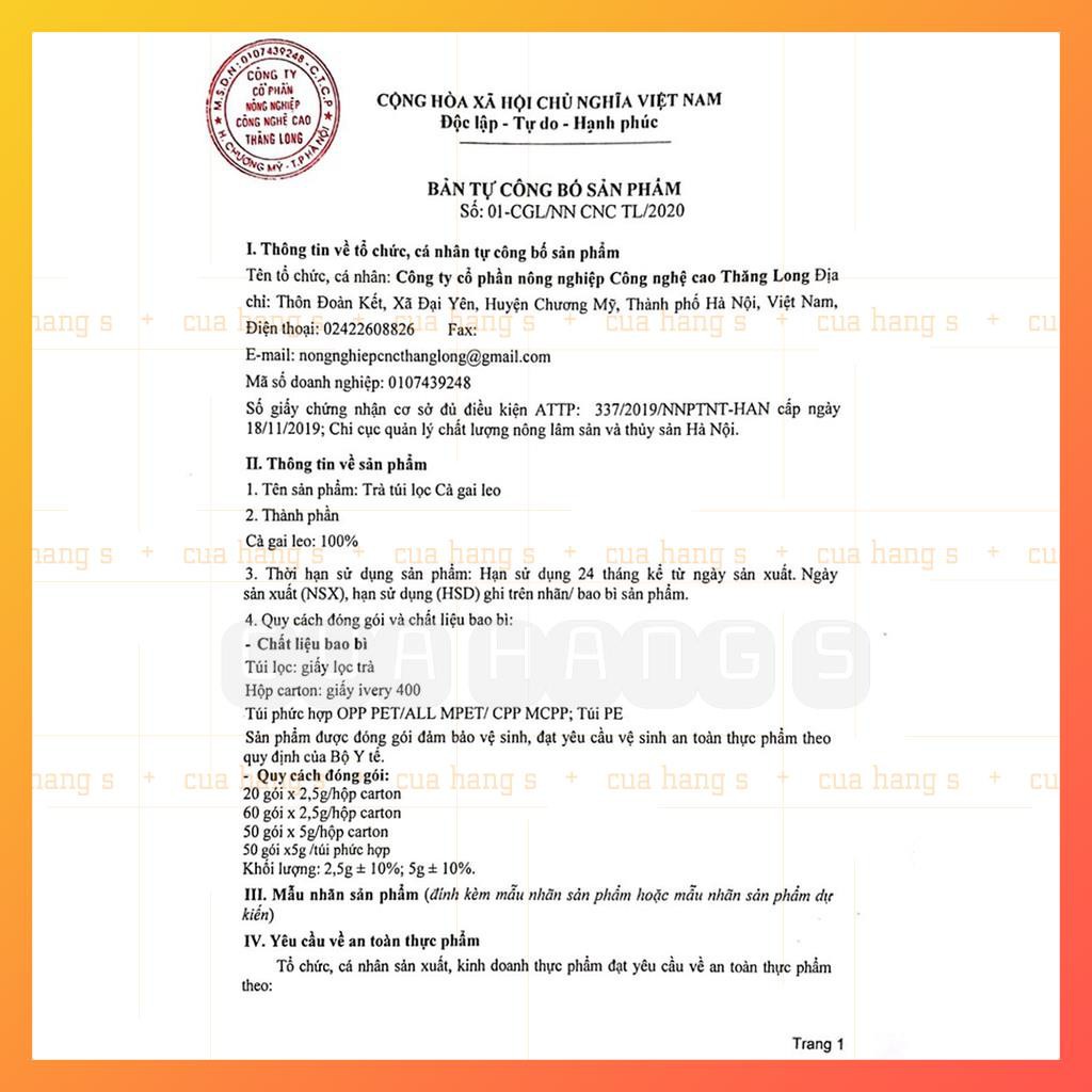 Cà gai leo trà túi lọc tiện dụng SADU 250g hỗ trợ điều trị về gan (ATTP) | BigBuy360 - bigbuy360.vn