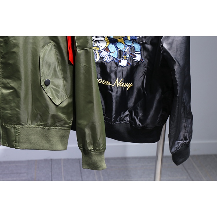 Áo khoác Bomber Thêu, Áo Bomber Thêu 2 Lớp Cực Chất