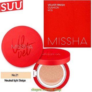 Phấn Nước Số 21 Missha Velvet Finish Cushion Spf50+ Pa+++, suu.shop Cam Kết Hàng Chính Hãng.