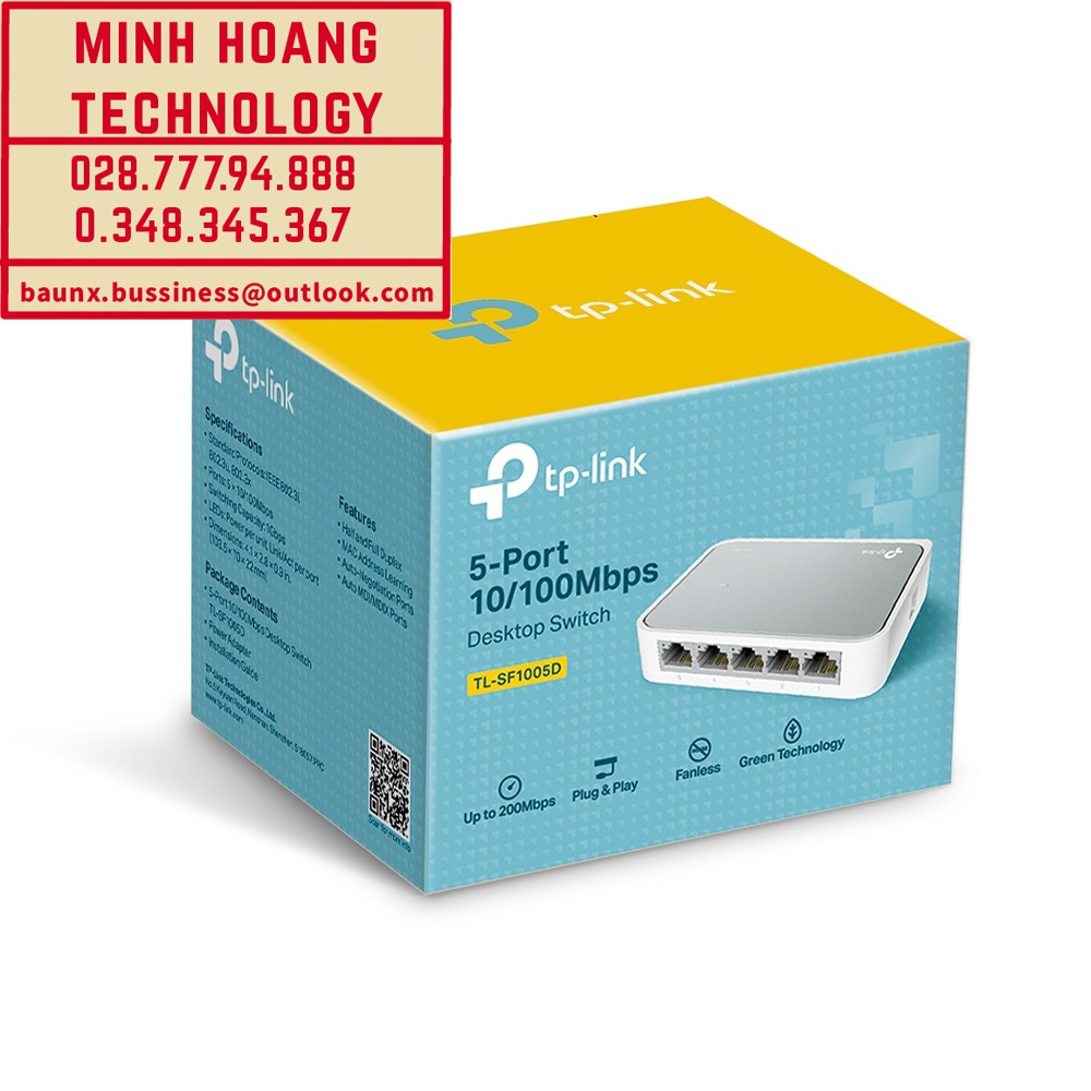 THIẾT BỊ CHIA MẠNG 5-Port 10/100Mbps Switch TP-LINK TL-SF1005D