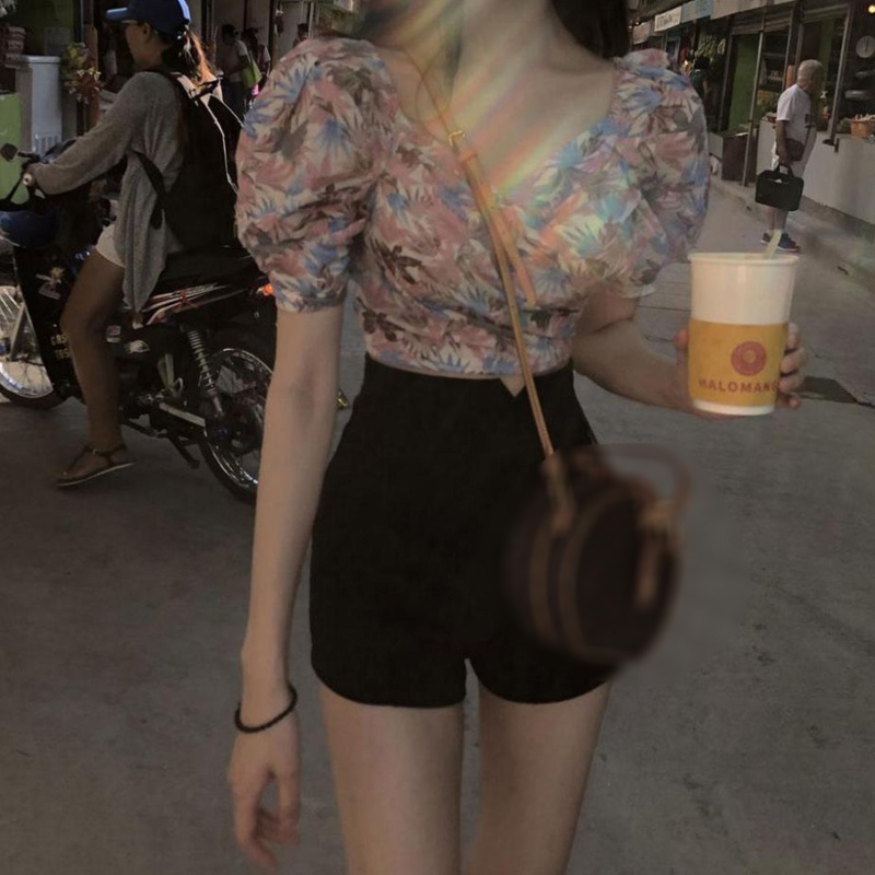 Quần Short Nữ Lưng Cao Co Dãn Thân Thiện Với Da