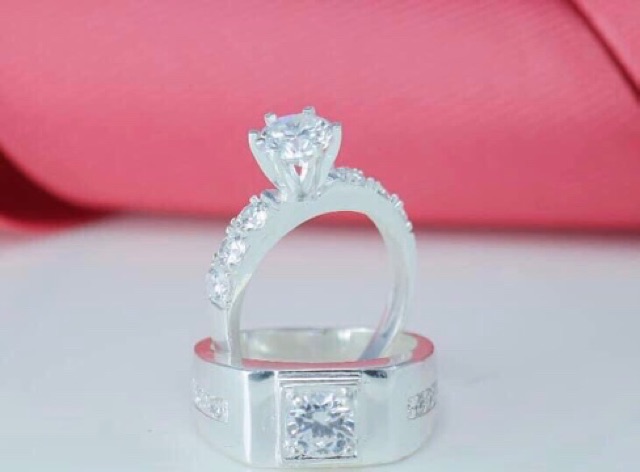 Nhẫn đôi nam nữ NGỌC MẬU mẫu to
