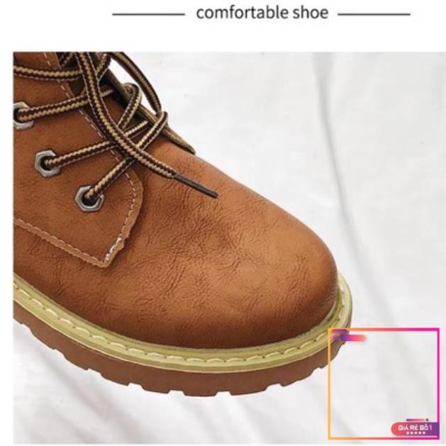 Giày da cao cổ nữ retro vintage buộc dây ( tặng quà) (sẵn rêu 37) -v01 | BigBuy360 - bigbuy360.vn
