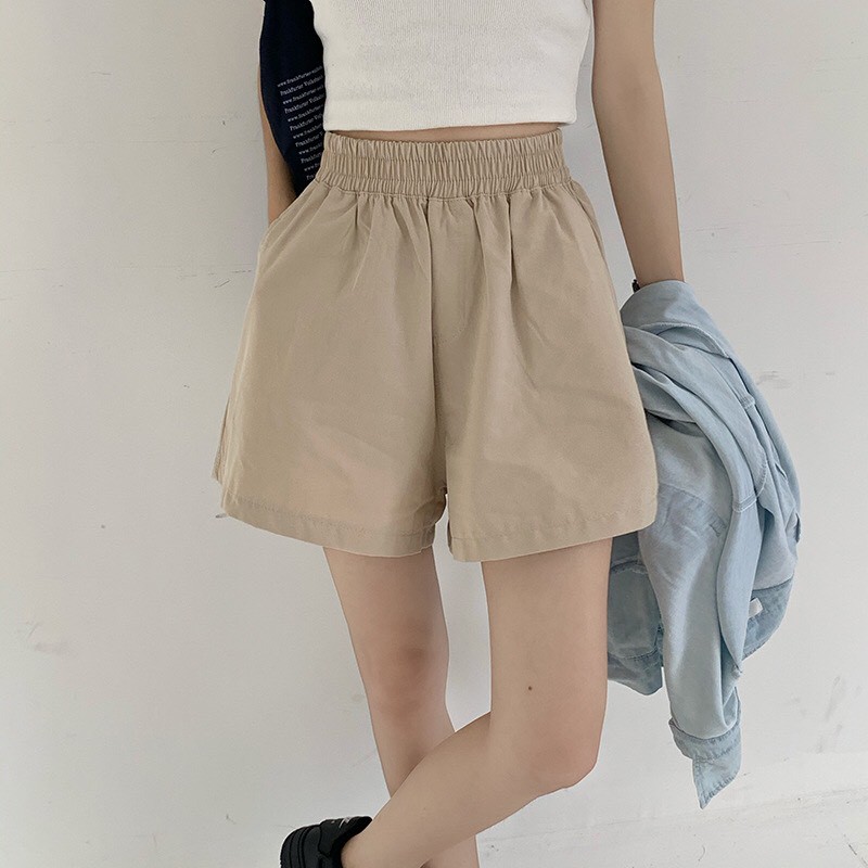Quần short nữ silive quần đùi nữ cạp chun phong cách trẻ trung