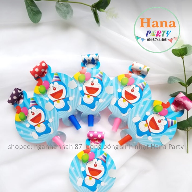 Kèn lưỡi thổi in hình hoạt hình Set 3c/ set 6c cho các bé sinh nhật vui nhộn phụ kiện sinh nhật cho bé