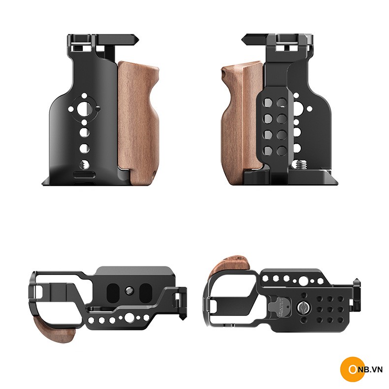 Uurig Cage Khung máy ảnh Sony A6300 A6400 kèm báng gỗ 2021