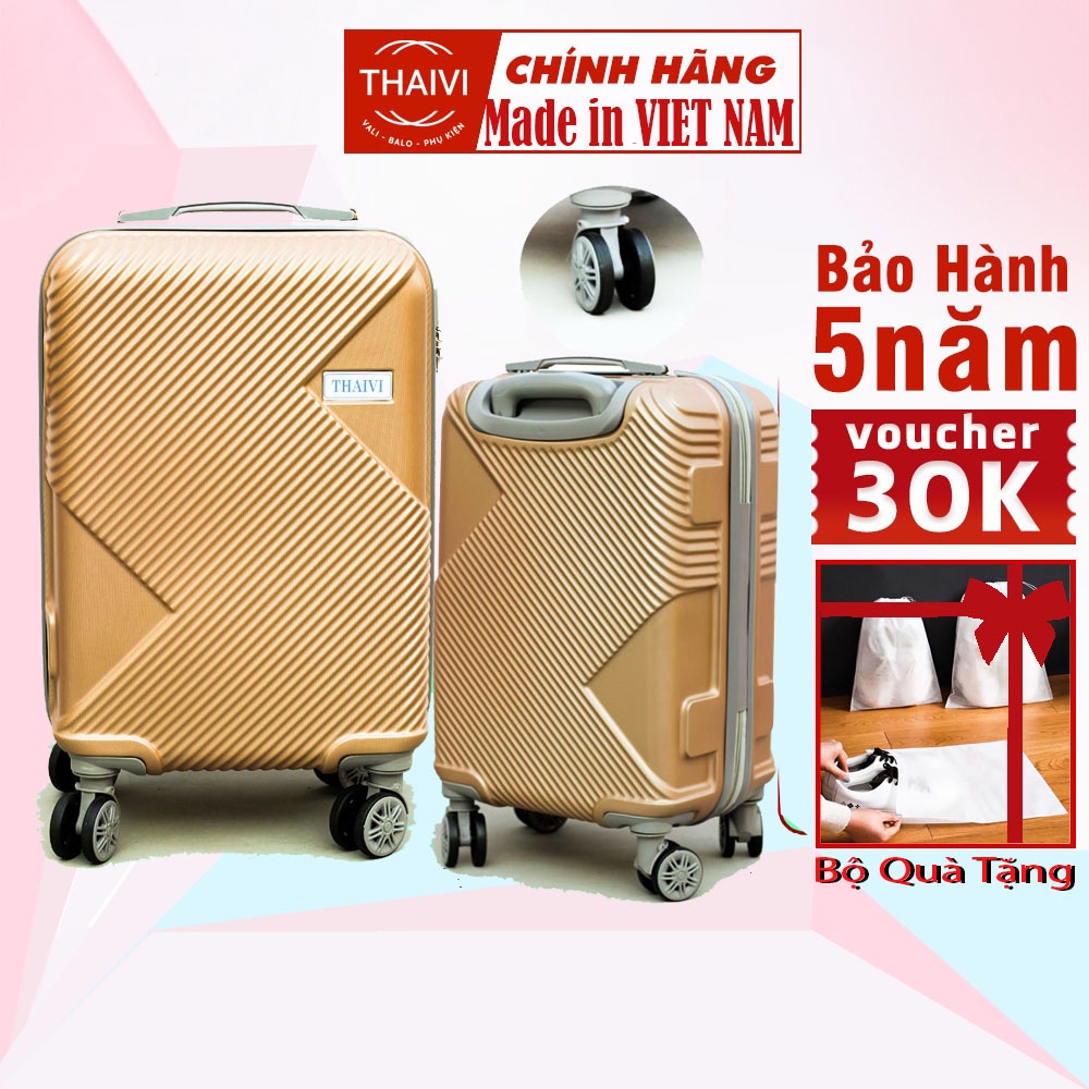 Vali du lịch, Vali kéo THAIVI Hàng chính hãng VIỆT NAM Bảo hành 5 Năm + Bộ quà tặng