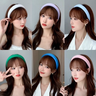 Bờm cài tóc, bờm tóc, băng đô tóc xốp bọc vải trơn.
