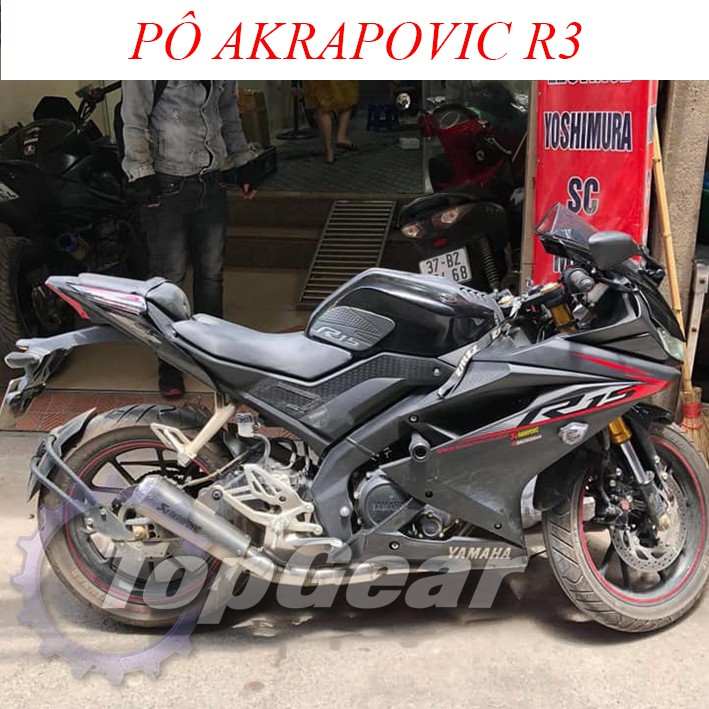 Pô Akrapovic R3 - Pô GP Họng 51mm &lt;TOPGEAR&gt;