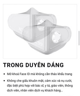 Khẩu trang Trong Suốt XC99