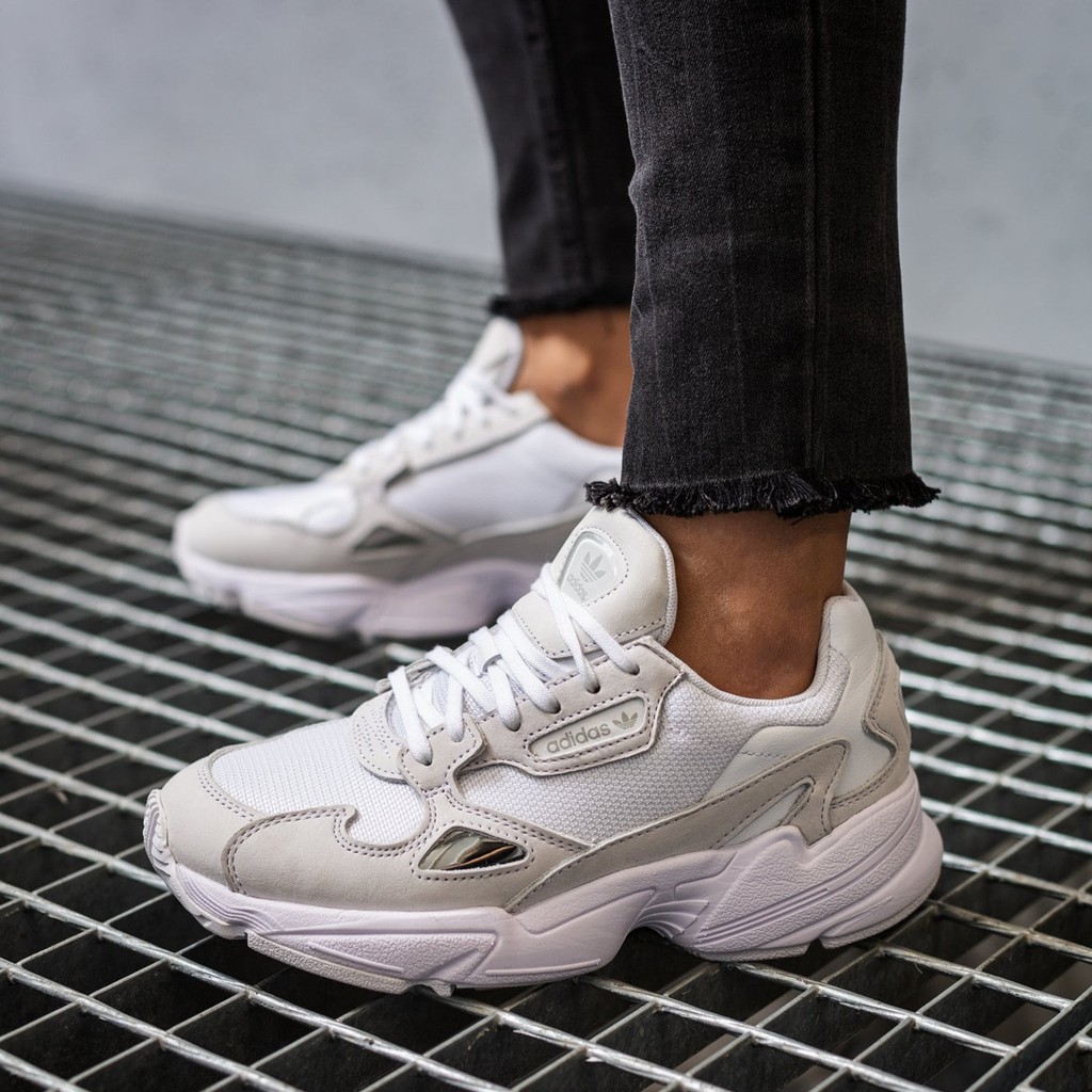 Giày sneaker Adidas Falcon trắng  - Giày thể thao - B28128 Hàng chính hãng