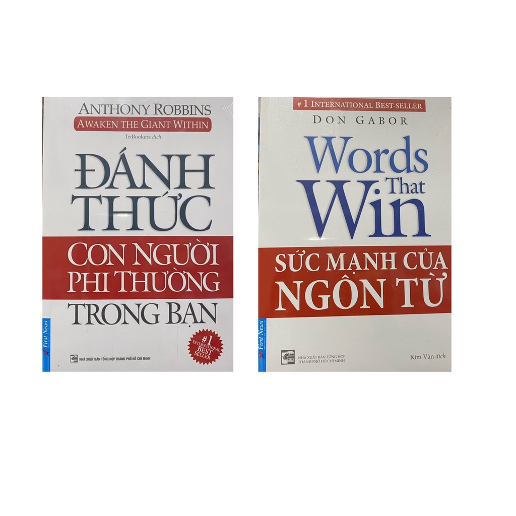Sách - Combo Đánh thức con người phi thường trong bạn + Sức mạnh ngôn từ + Đánh thức năng lực vô hạn