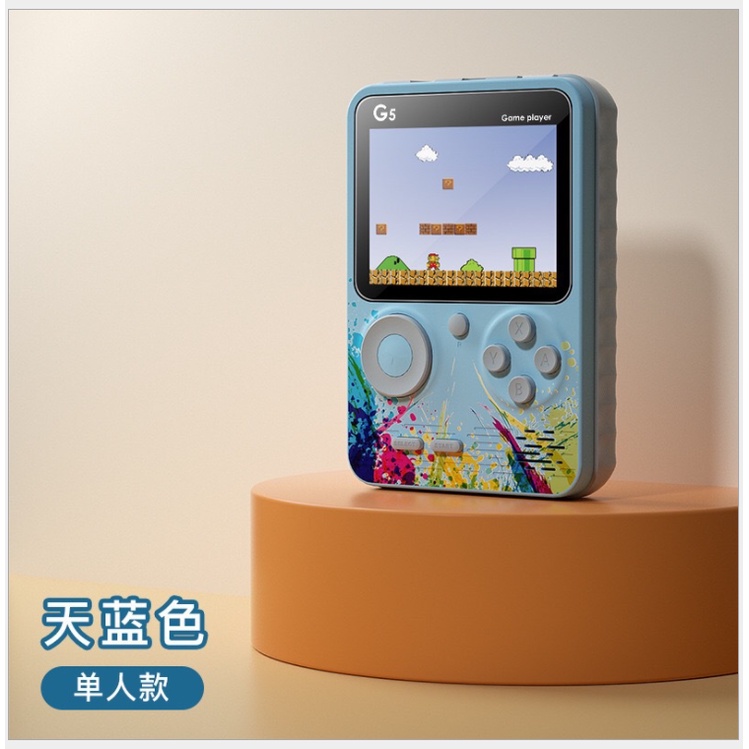 ❀◊♤ Máy game cầm tay G5 Macaron Contra Tetris mini arcade 500