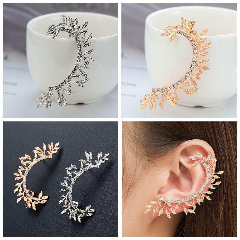 MIH 1 Khuyên Kẹp Vành Tai Đính Đá Thời Trang