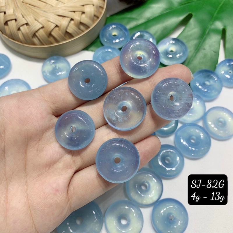 Đồng Điếu Aquamarine 5A nhiều Size 17-27 Đẹp