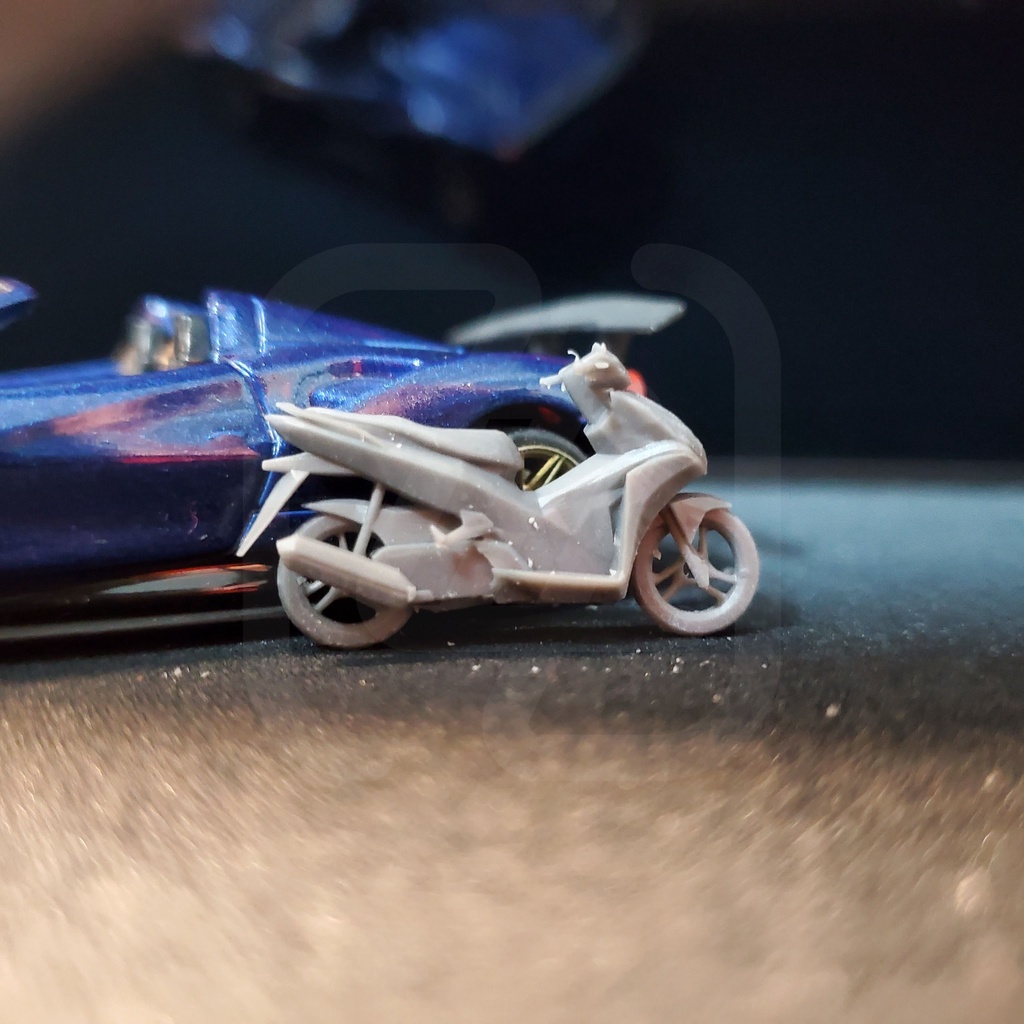 Xe môtô dành cho mô hình 1:64