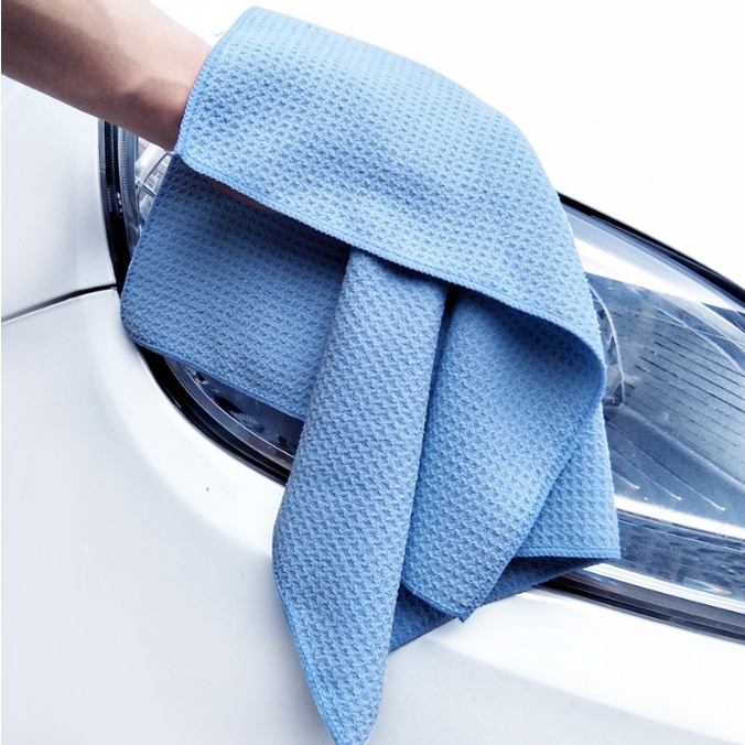 Khăn lau kính ô tô không sổ lông Taiwan sợi thủy tinh và polyeste dùng với nước rửa kính ô tô khổ 40x40cm ĐNB