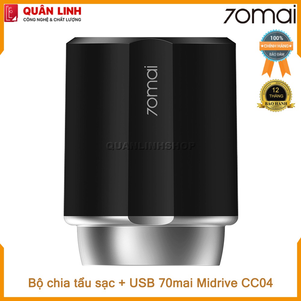 Bộ chia tẩu sạc + 3 cổng USB Xiaomi 70Mai Midrive CC04 - Bảo Hành 12 Tháng | WebRaoVat - webraovat.net.vn