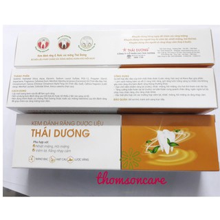 Kem đánh răng dược liệu Thái dương