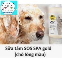 Sữa tắm chó mèo SOS  đặc biệt cho các SPA thú cưng chuyên nghiệp 510ml Mềm mượt lông mùi thơm dịu nhẹ sạch ve rận
