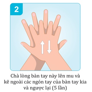6 bước rửa tay. Decal dán