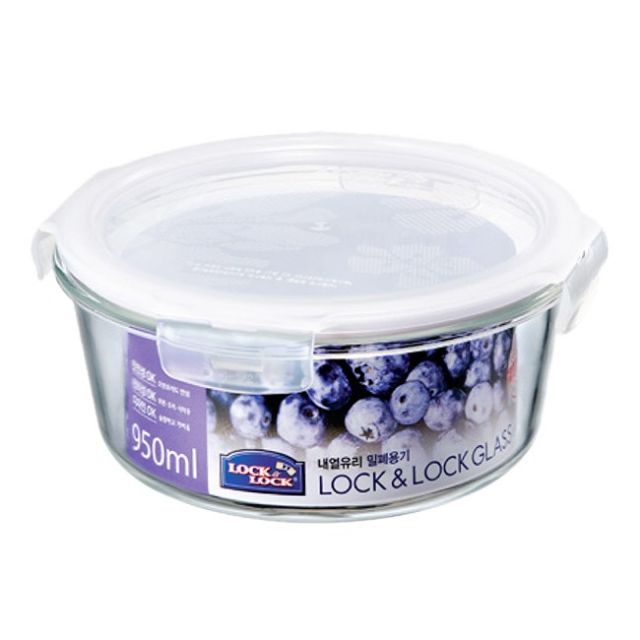 Hộp Thủy Tinh Chịu Nhiệt Glass Euro Lock&Lock LLG861 ovenglass 950ml - Hộp Lock & Lock thủy tinh dun