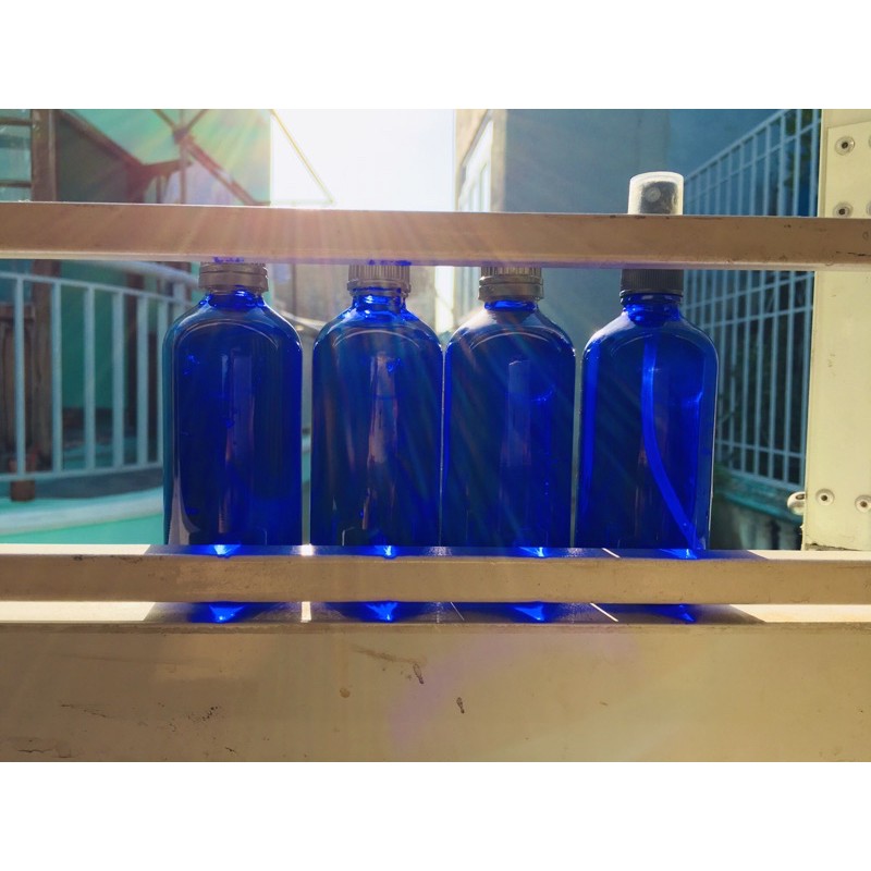 chai thủy tinh blue