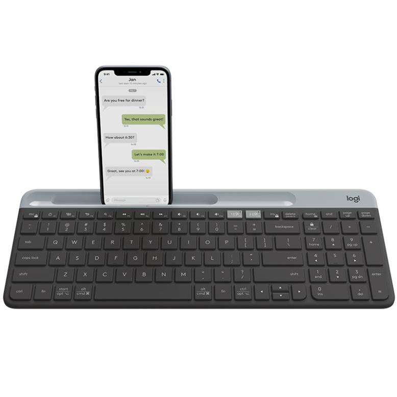 Bàn phím Logitech K580 Slim Multi device - Kết nối đa thiết bị, bluetooth, USB Unifying - Chính hãng