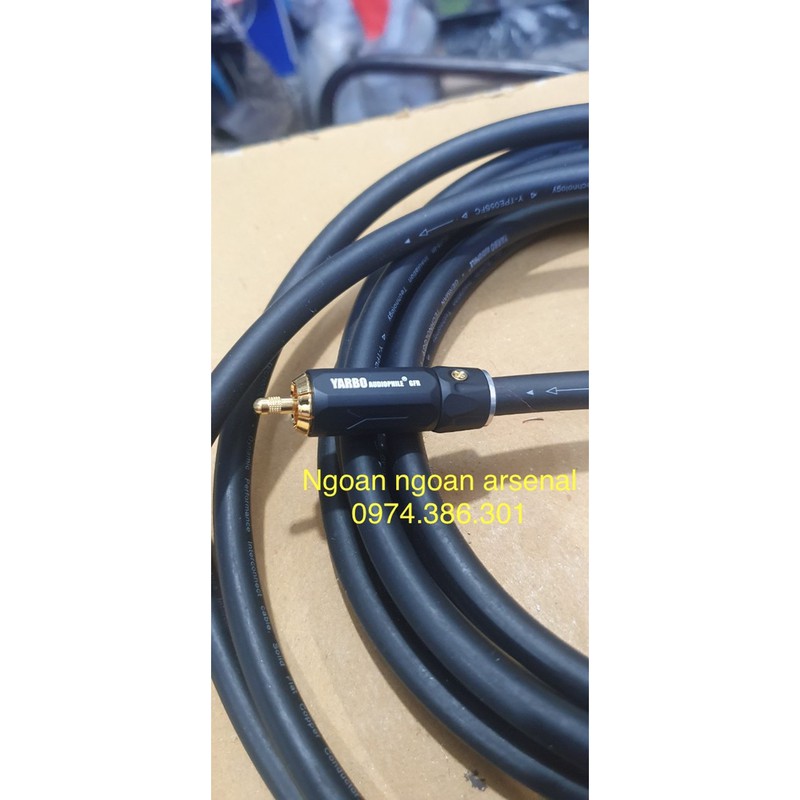 Dây tín hiệu âm thanh coaxial audio cao cấp nhập khẩu hãng YARBO Đức. báo giá 1 mét rời chưa jack