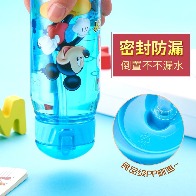 Bình Nước Bằng Nhựa Họa Tiết Chuột Minnie Disney 450ML