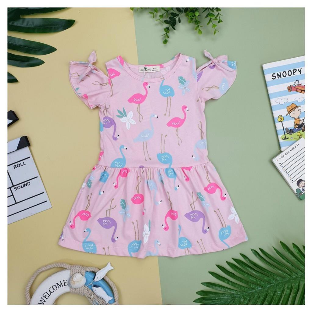 Váy bé gái chất cotton, đầm bé gái size 1-5 tuổi, đầm trẻ em SUNKIDS1 có nhiều màu