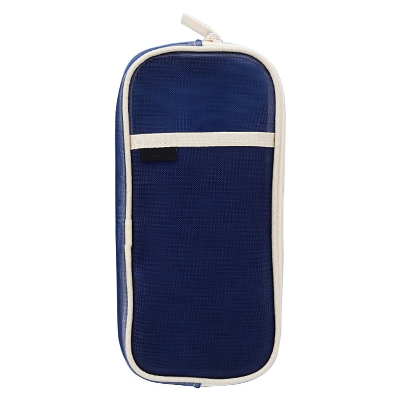 Túi Lưới Đựng Bút 2 Tầng Có Khóa Kéo Nhỏ Gọn Giá Đỡ