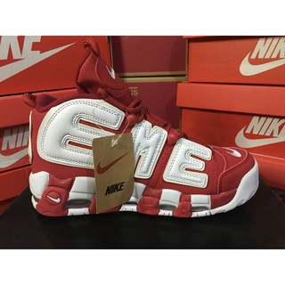 Giầy thể thao sneaker air more uptempo đỏ trắng