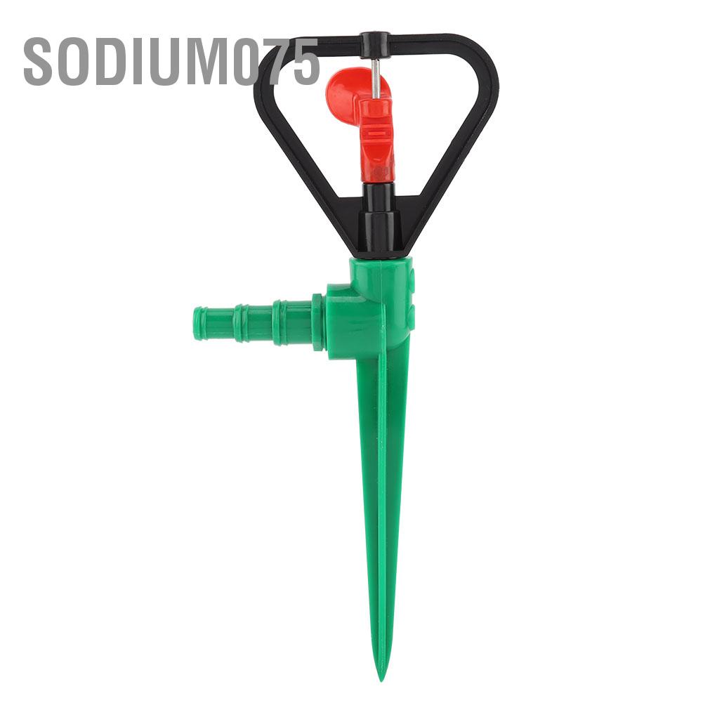 Sodium075 1/2inch Plastic Lawn Garden Sprinkler 360 Degree Water Spray Irrigation Drippers Stake