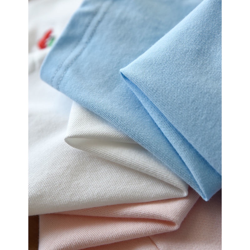 Áo Thun Polo Tay Ngắn Màu Sắc Đơn Giản Chất Liệu Cotton Cao Cấp Thời Trang Mùa Hè Theo Phong Cách Hàn Quốc Cho Bé