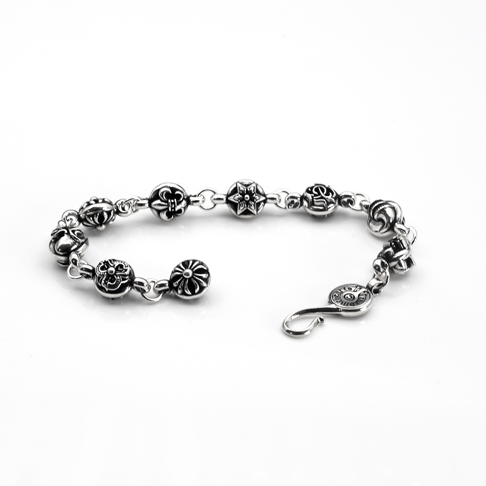 Lắc tay Chrome Heart Multi Ball unisex chất liệu bạc phong cách năng động cá tính – Shop Lộc độc và lạ