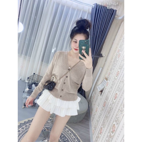 Áo khoác cadigan dệt kim có túi🥰🥰Hàng QC mịn đẹp&lt;br&gt;Form &lt; 57kg