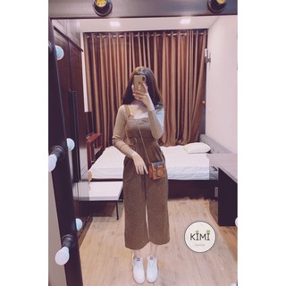 Set yếm quần dạ có đai