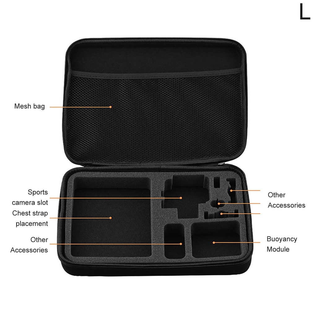 Túi Đựng Máy Ảnh Thể Thao Sức Chứa Lớn Di Động Cho Gopro Hero 9
