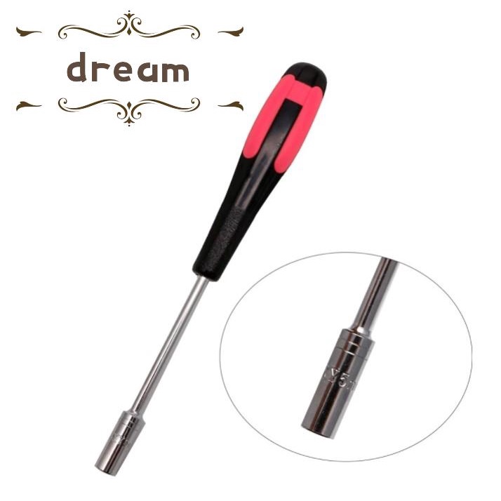 【DREAMLIFE】Hex Screwdriver Nut Key Hex Metal&amp;Plastic 165mm 1Pc Magnetic Bit Driver